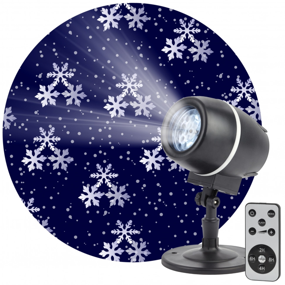 Светодиодный светильник-проектор ЭРА снежный вальс ENIOP-08 Б0047979 диско шар проектор