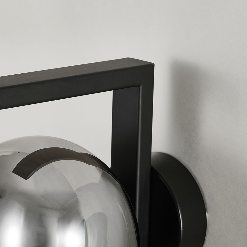 Светильник на стену с Led лампочками в комплекте Favourite 4054-1W+Lamps, цвет матовый черный 4054-1W+Lamps - фото 3