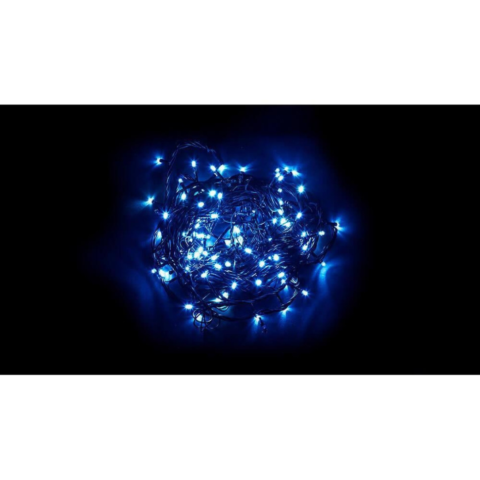 Светодиодная гирлянда Feron CL08 линейная 60м + 3м 230V синий c питанием от сети 32319 светодиодная гирлянда feron cl20 занавес 2 2м 3м 230v 5000к c питанием от сети 32334