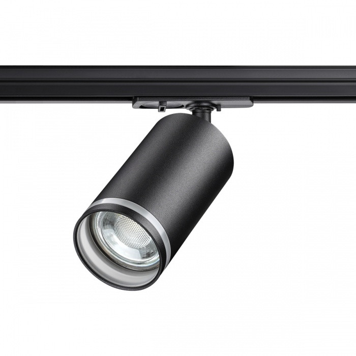 Однофазный светильник для трека Ular Novotech 370877, цвет черный - фото 1