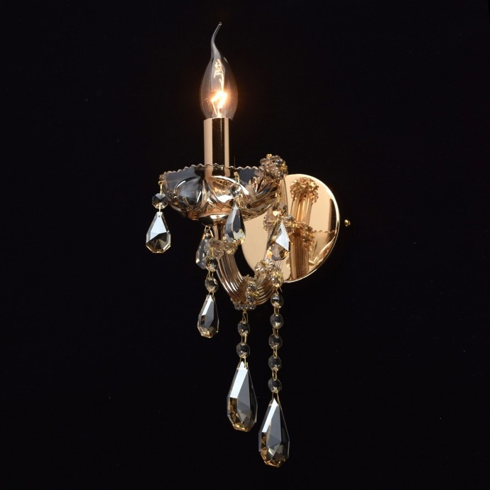 Бра со свeтодиодной лампочкой E14, комплект от Lustrof. №11920-669694, цвет золото - фото 2