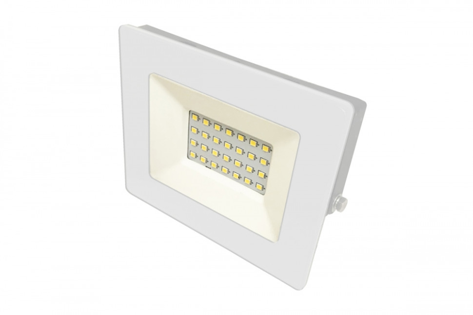 Уличный светодиодный прожектор Ultraflash LFL-2001 C01 белый (LED SMD, 20 Вт, 230В, 6500К) 14128 светодиодный прожектор ultraflash lfl 7001 c02