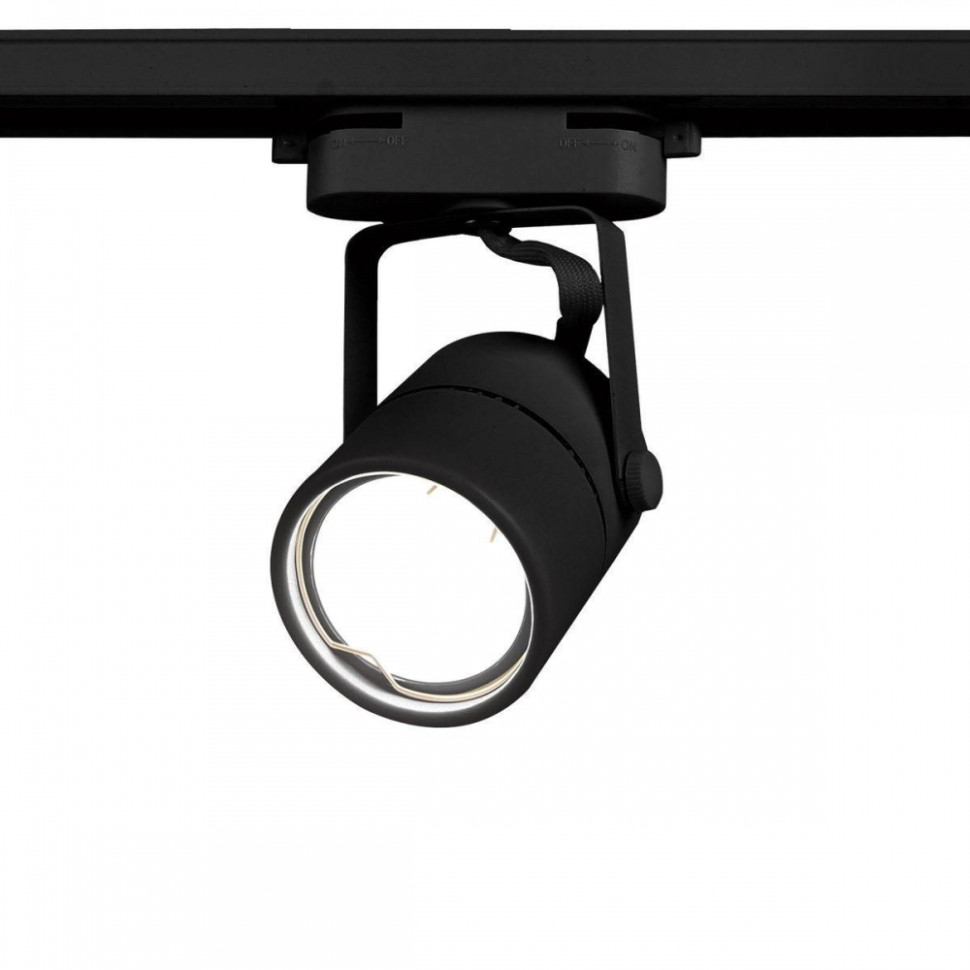Однофазный светильник для трека Ambrella light Track System GL5102 BK, цвет черный - фото 1