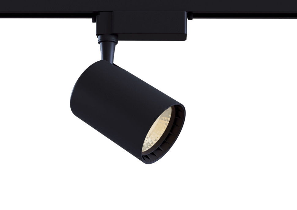 Однофазный LED светильник 6W 3000К для трека Maytoni Track TR003-1-6W3K-B, цвет черный матовый - фото 1