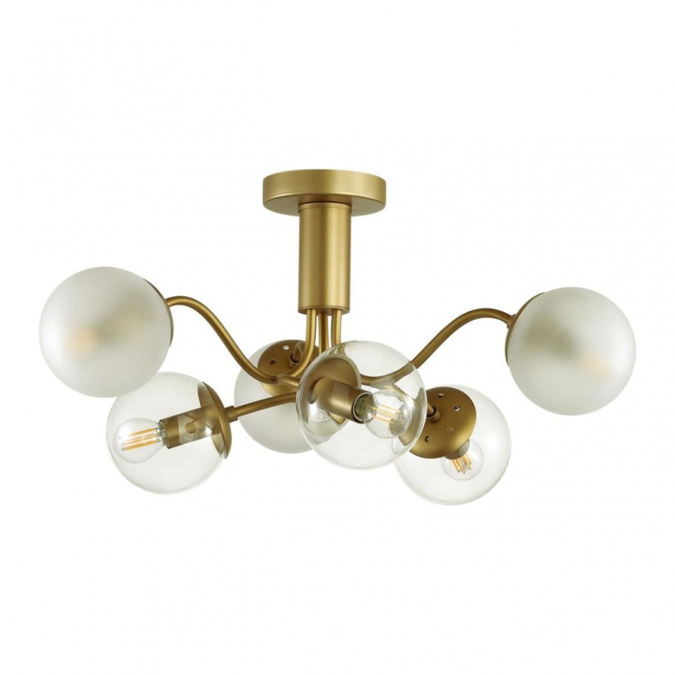 Люстра потолочная Lumion Candice с лампочками 4555/6C+Lamps E14 P45, цвет матовое золото 4555/6C+Lamps E14 P45 - фото 2