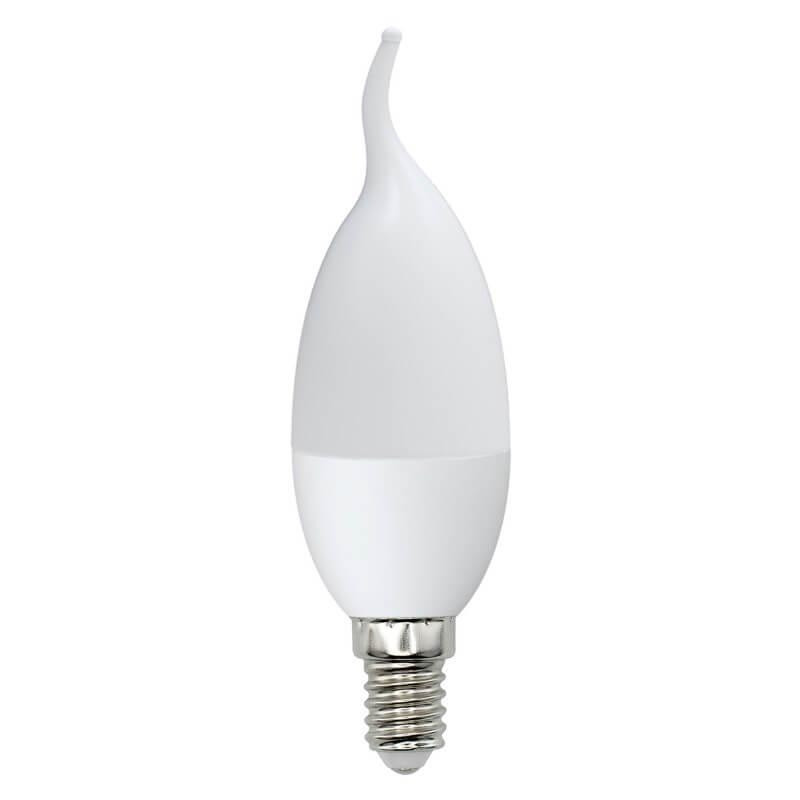 Лампа светодиодная свеча E14 9W 3000K(теплый свет) матовая Volpe Norma LED-CW37-9W/WW/E14/FR/NR картон (UL-00003809), цвет серый LED-CW37-9W/WW/E14/FR/NR картон - фото 1