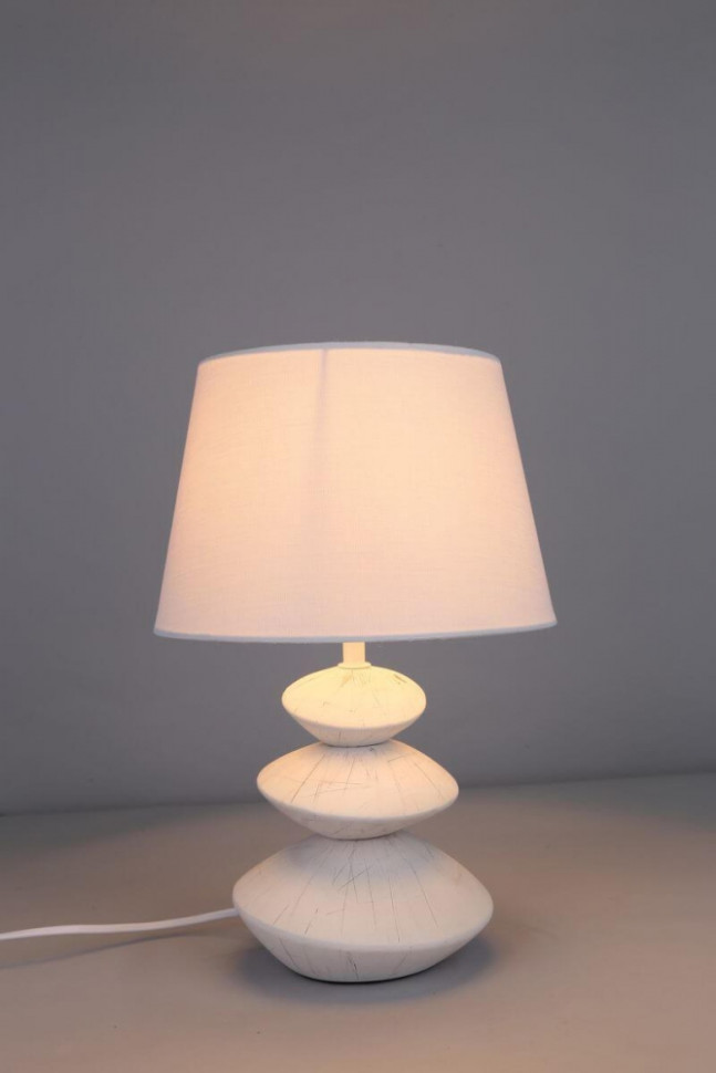 Настольная лампа Omnilux Lorraine OML-82214-01, цвет белый - фото 3