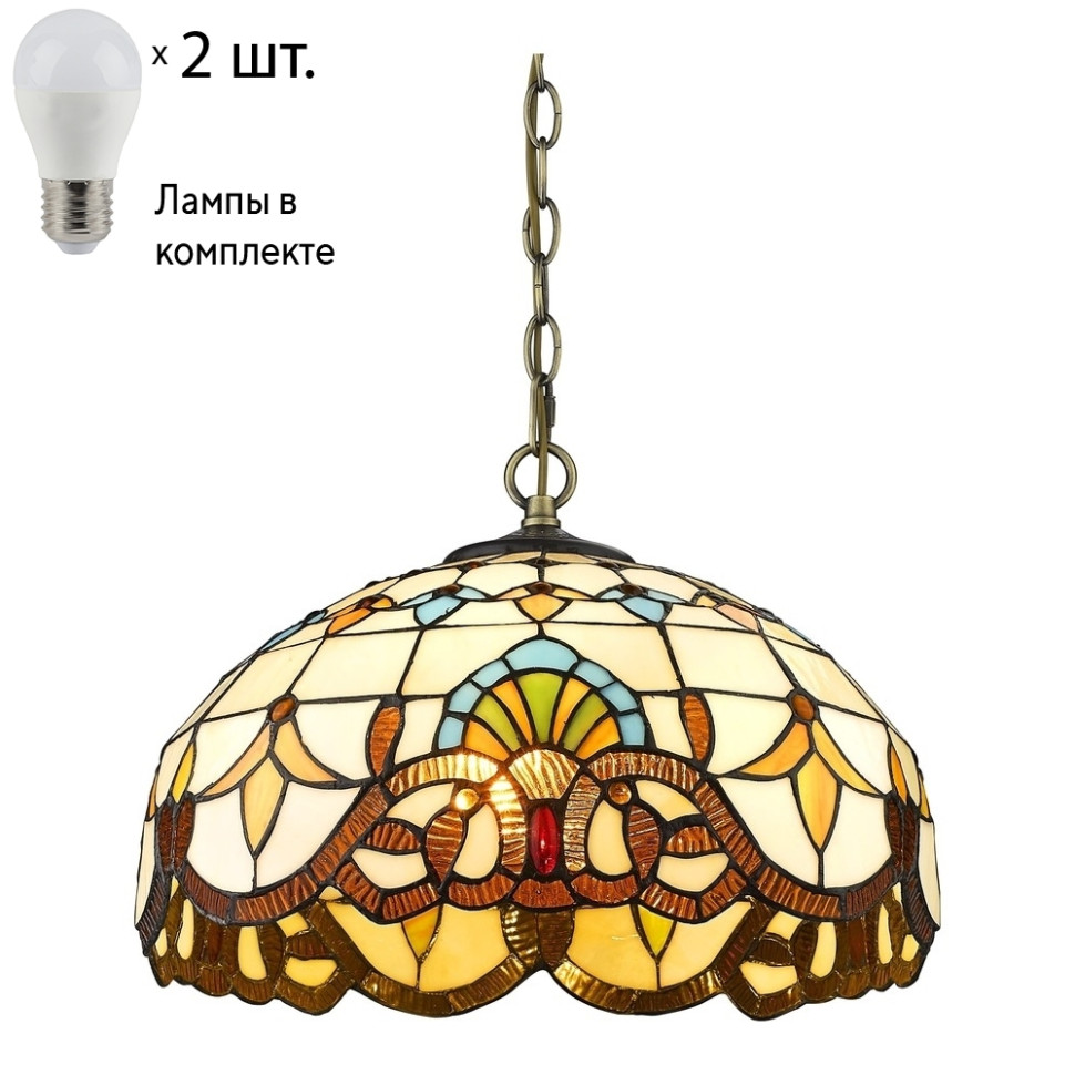 Подвесной светильник с лампочками Velante 830-806-02+Lamps E27 P45