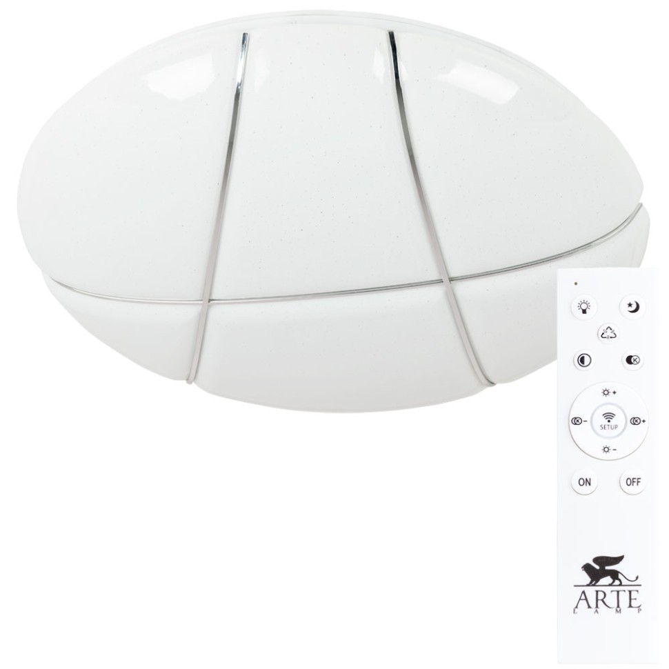 Потолочный светодиодный светильник с ПДУ Arte Lamp Biscotti A2677PL-72CC, цвет белый - фото 4