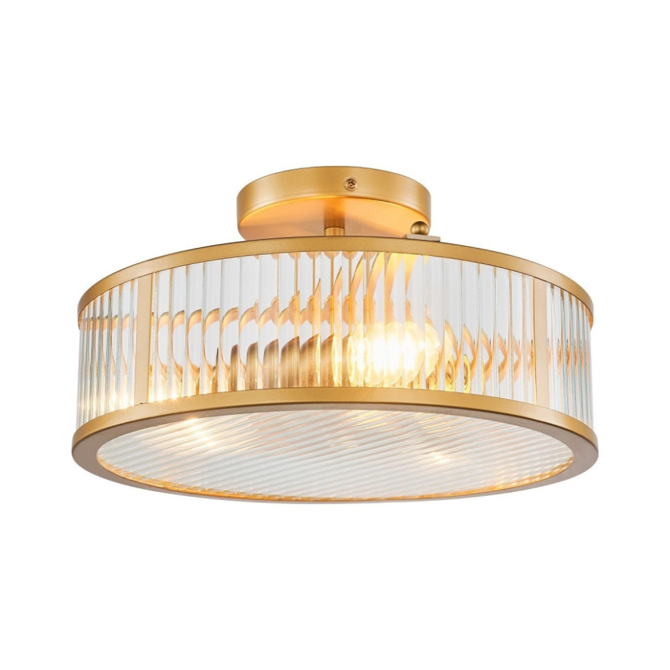 Потолочный светильник с лампочками светодиодными, комплект от Lustrof. №385058-617847, цвет золото