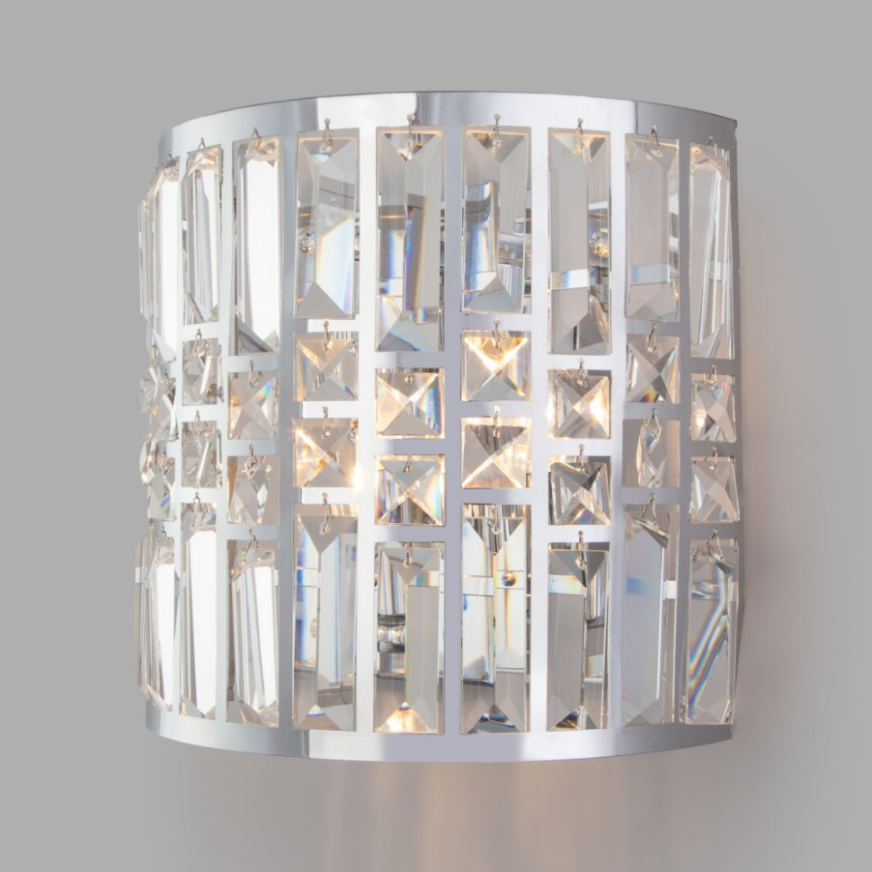 Бра Eurosvet Lory 10116/2 / настенный светильник / хром/прозрачный хрусталь Strotskis (a050439) антиперспирант rexona прозрачный кристалл 40 мл