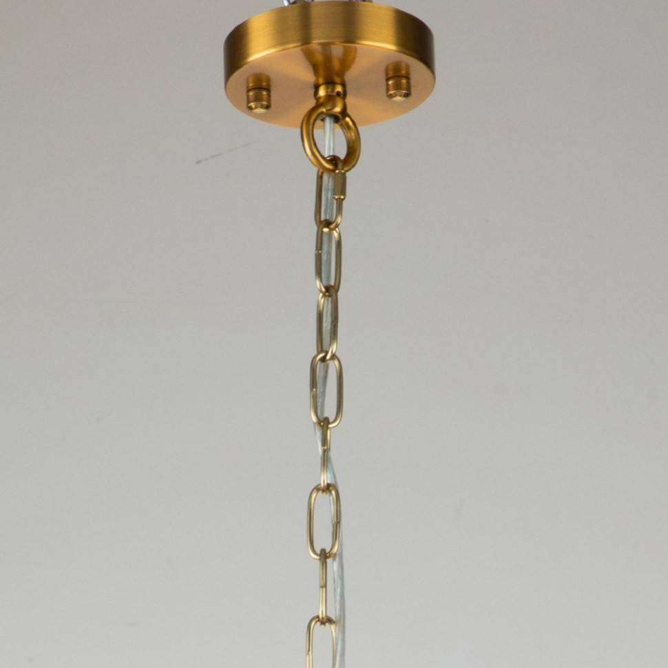 Люстра с лампочками, подвесная, комплект от Lustrof. №332918-617233, цвет латунь - фото 4