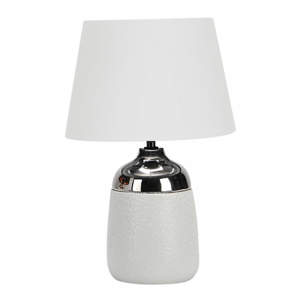 Настольная лампа Omnilux Languedoc OML-82404-01, цвет белый+хром - фото 1