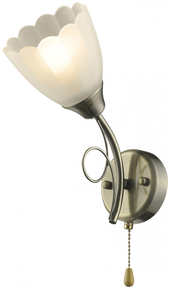 Бра с лампочкой Velante 708-501-01+Lamps E27 P45, цвет стекло 708-501-01+Lamps E27 P45 - фото 2