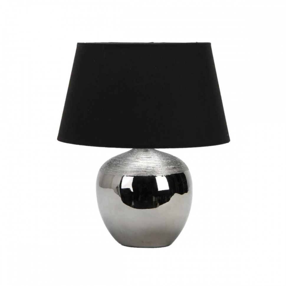 OML-82504-01 Настольная лампа Omnilux Velay, цвет черный+хром - фото 1