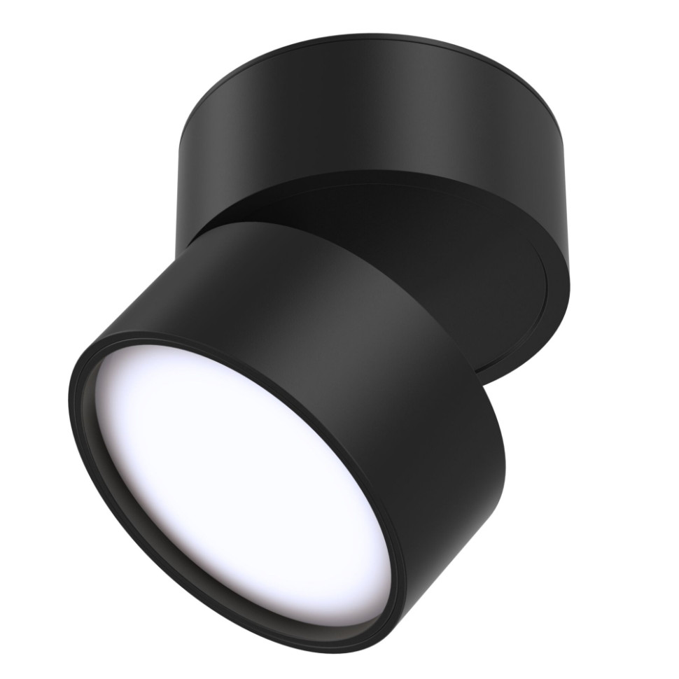Потолочный накладной светодиодный светильник Maytoni Onda C024CL-L12B4K, цвет черный - фото 1
