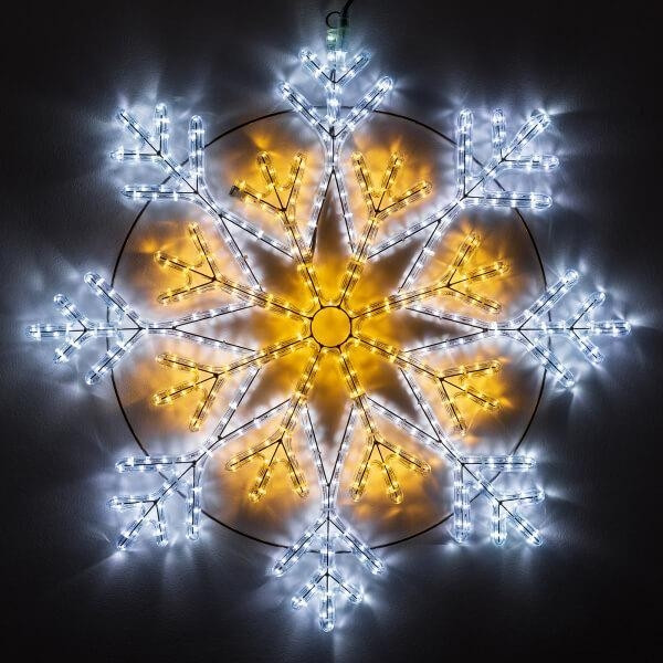 Светодиодная фигура Снежинка Ardecoled ARD-Snowflake-M12-900x900-720Led White/Warm (34262) led xm fr 2d ck012 30 w f w white снежинка 79х69см