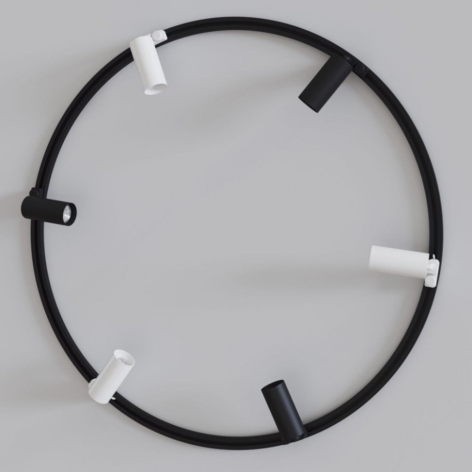 Однофазный круглый шинопровод Maytoni Busbar trunkings TRX002-111B, цвет черный - фото 1