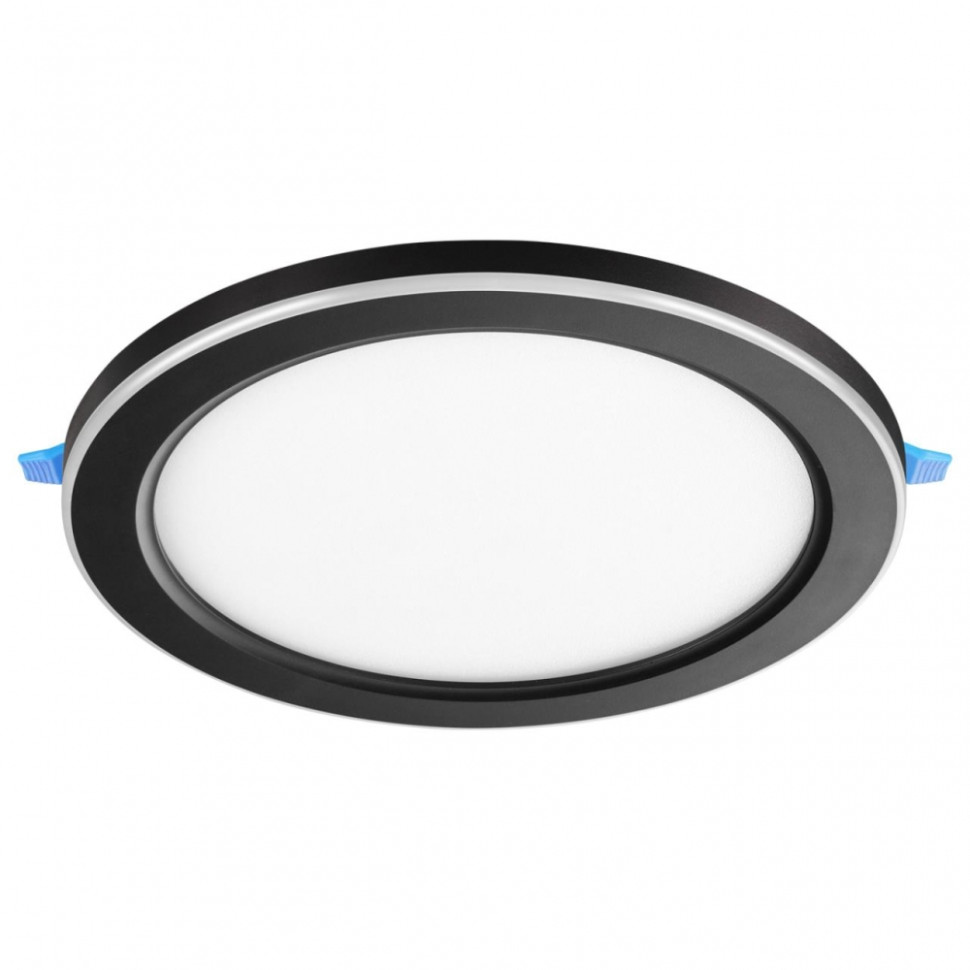 Встраиваемый трёхрежимный светильник Novotech Span 359023, цвет черный - фото 1