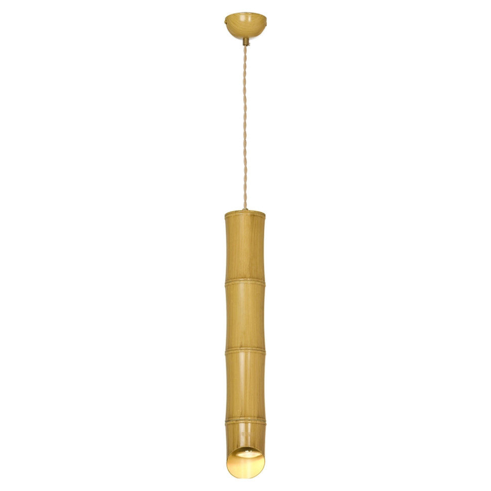 Подвесной светильник Lussole Loft Bamboo LSP-8564 корзина плетеная d 14х13 h 6 5х11х20 см желтый бамбук