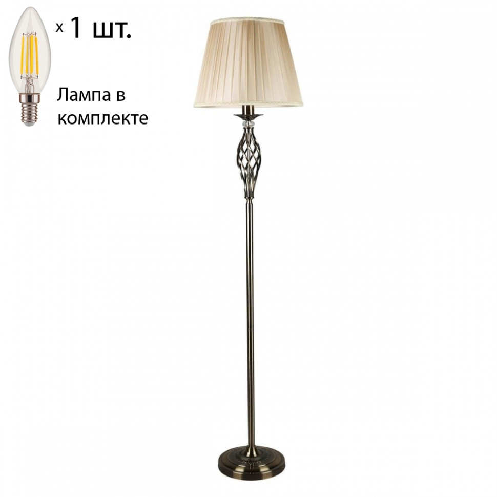 Торшер с лампочкой Omnilux OML-79115-01+Lamps, цвет бронза OML-79115-01+Lamps - фото 1