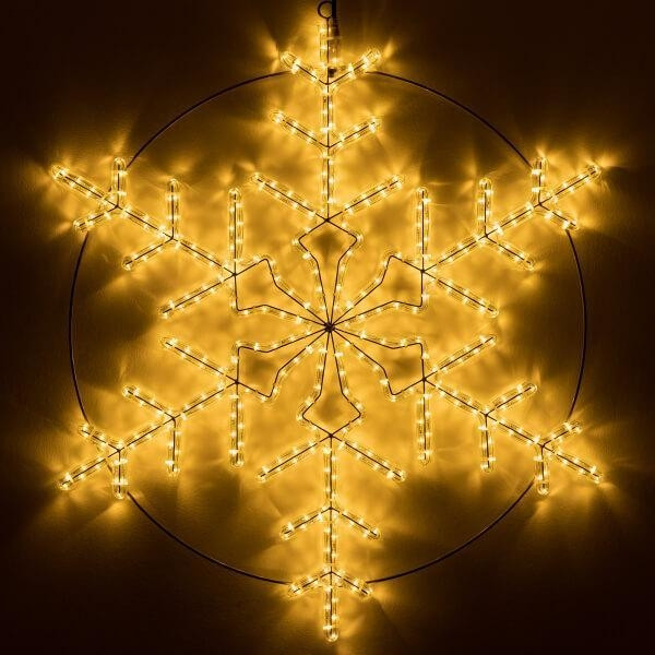 Светодиодная фигура Снежинка теплый свет Ardecoled ARD-Snowflake-M3-920x920-432Led Warm (34251) led xm fr 2d ck005 w 18 мотив снежинка белый