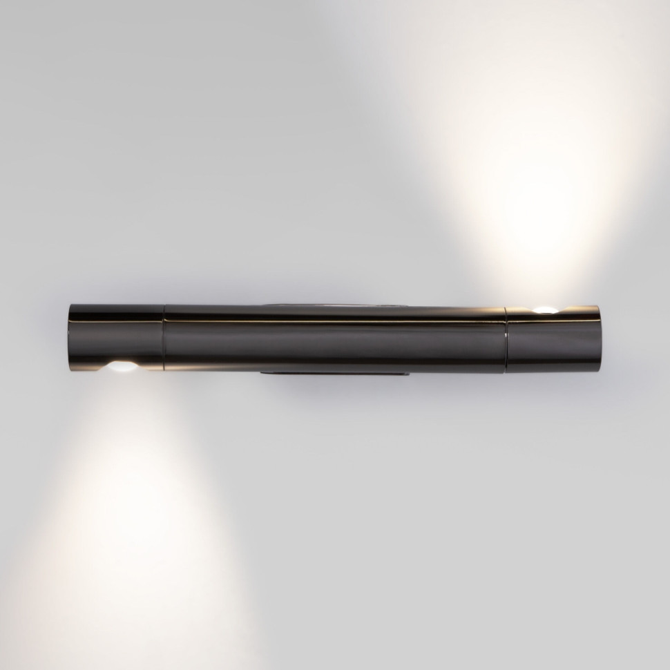 Настенный светильник 40161 LED чёрный жемчуг Eurosvet (a063051) люстра хрустальная подвесная жемчуг 5xe14x60 вт металл хрусталь чёрный