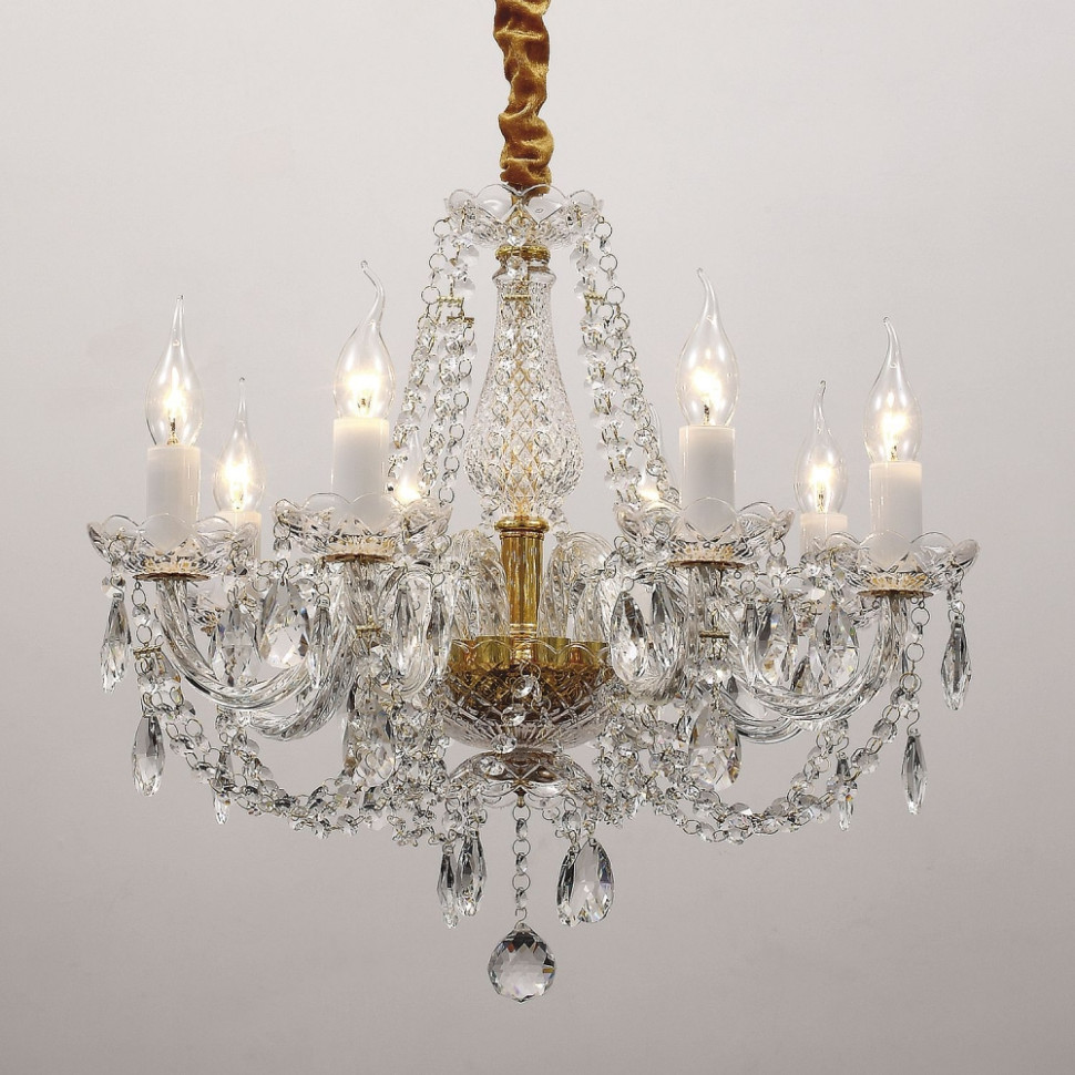 Люстра с лампочками, подвесная, комплект от Lustrof. №62102-617484, цвет золото - фото 1