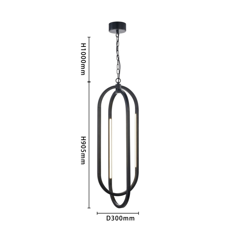 Подвесной светильник Favourite Castled 4009-4P, цвет черный - фото 3