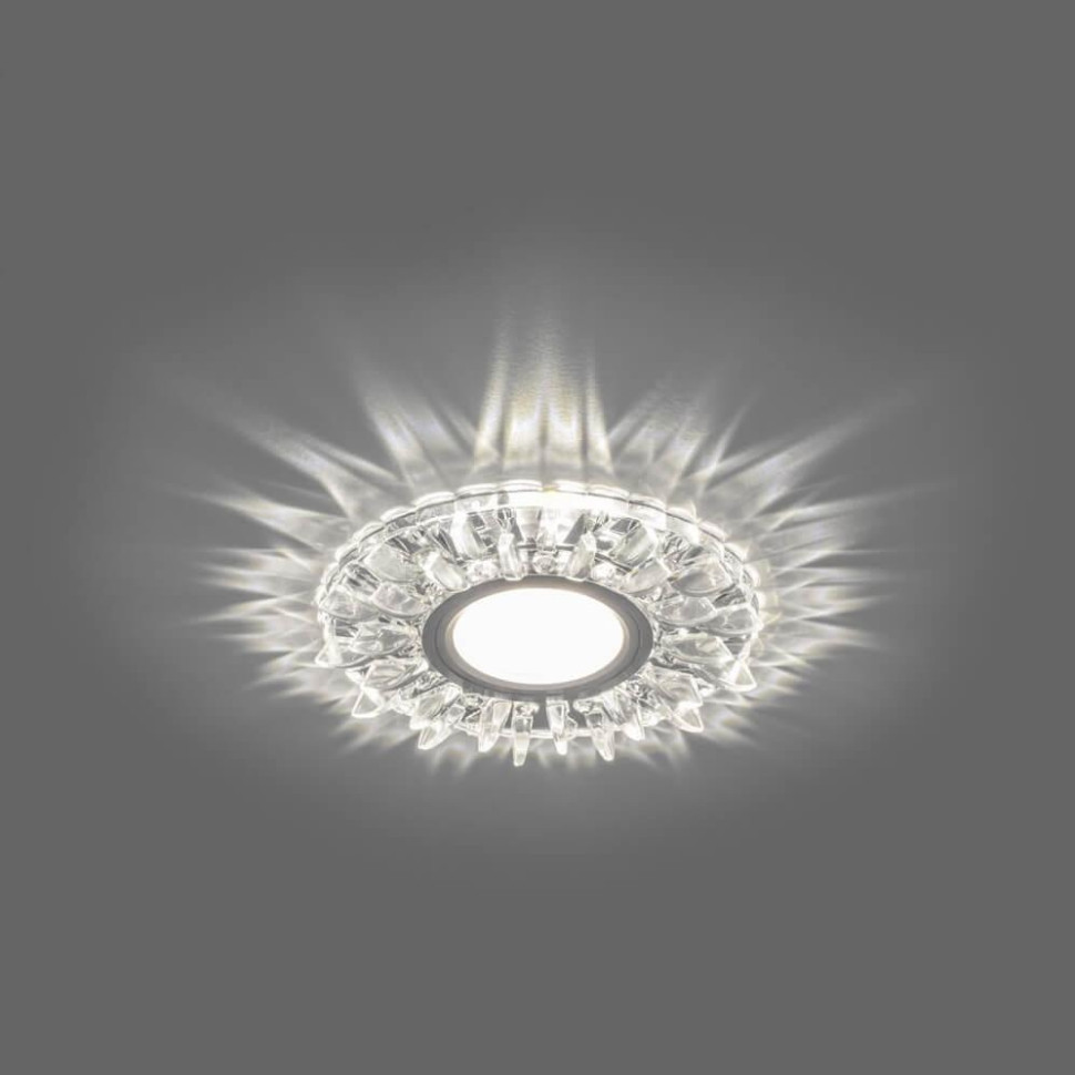 28894 Светильник встраиваемый с белой LED подсветкой Feron CD911, цвет хром - фото 2