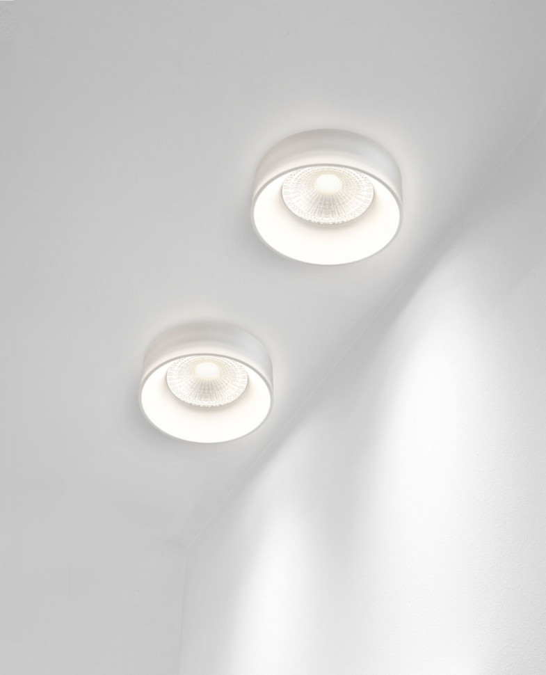 Встраиваемый светодиодный светильник Maytoni Glasera DL046-01W, цвет белый - фото 2