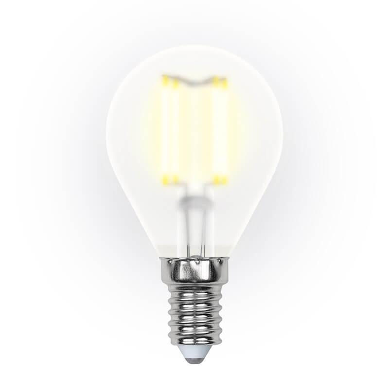 Филаментная лампа E14 6W 3000K (теплый) Sky Uniel LED-G45-6W-WW-E14-FR PLS02WH (UL-00000303)