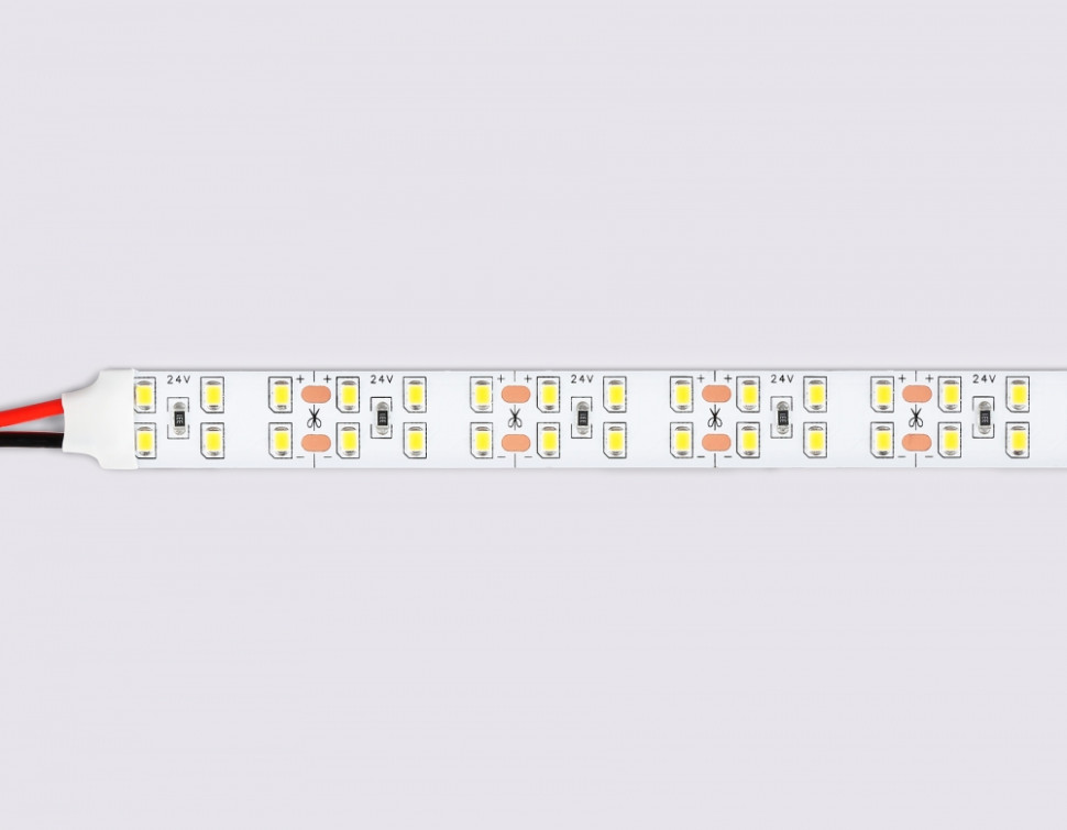 5м. Светодиодная лента белого света 4500К, 2835, 20W, 24V, 204LED/m, IP20 Ambrella light ILLUMINATION LED Strip GS3602, цвет белый - фото 4
