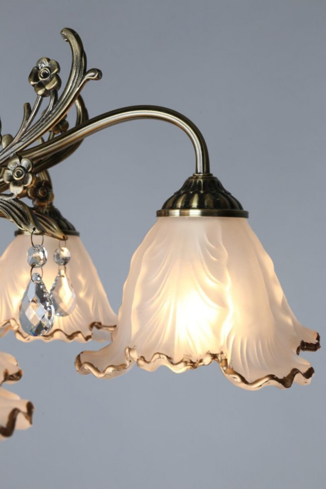 Люстра потолочная с лампочками Omnilux OML-54807-05+Lamps, цвет бронза OML-54807-05+Lamps - фото 4