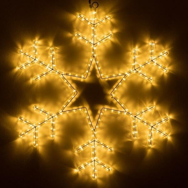 Светодиодная фигура Снежинка теплый свет Ardecoled ARD-Snowflake-M4-750x750-324Led Warm (34252) фигура ard star m4 200x220 36led warm 230v 2 5w ardecoled ip65