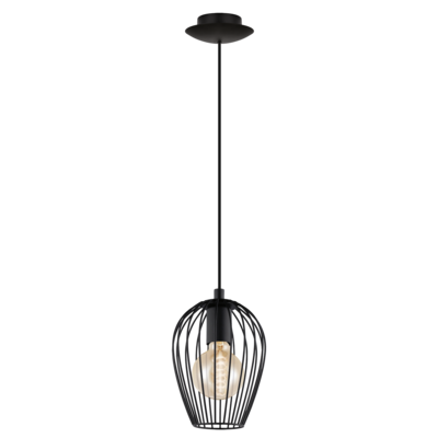 49477 Подвесной светильник Eglo Newtown, цвет черный - фото 1
