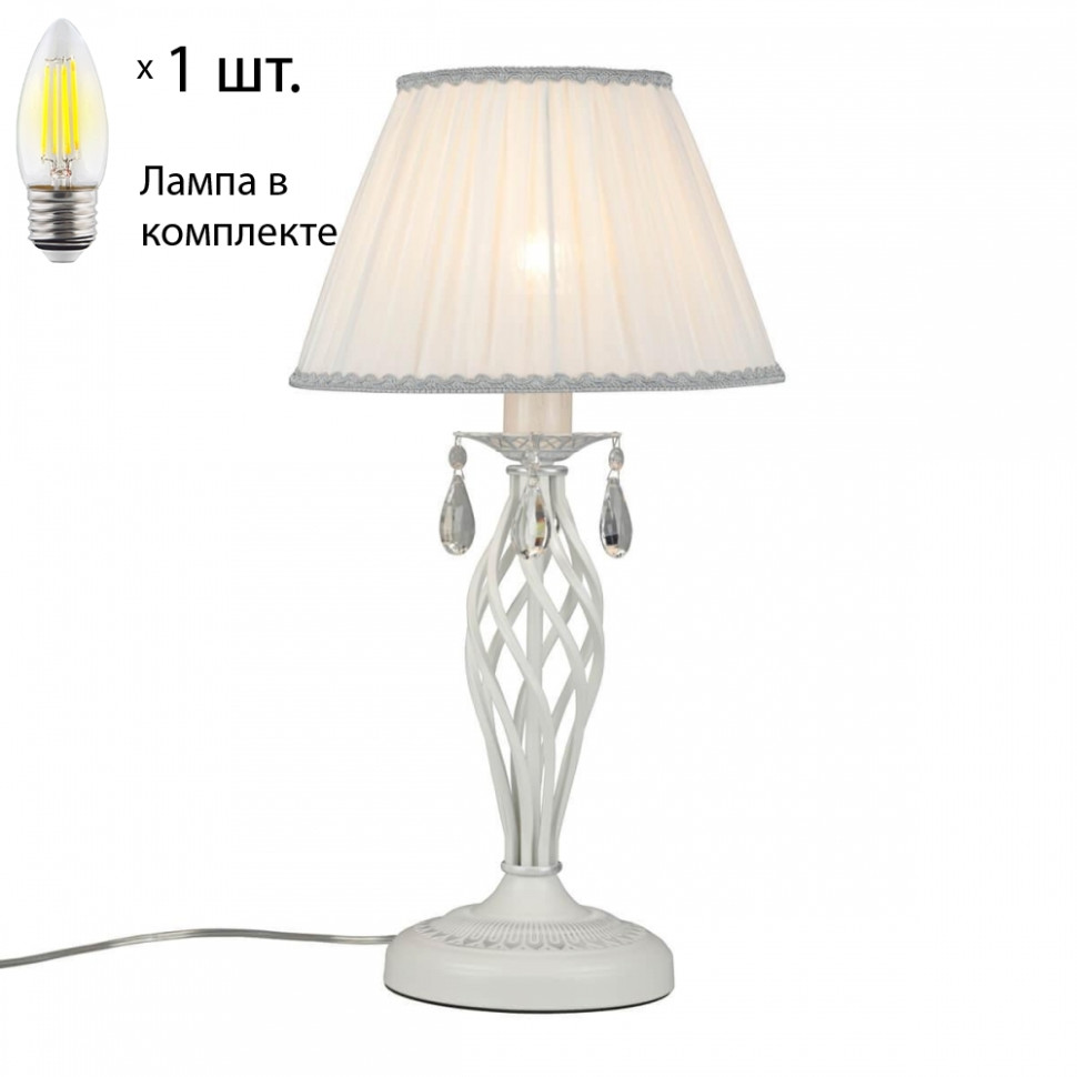 Настольная лампа с лампочкой Omnilux OML-60814-01+Lamps настольная лампа omnilux oml 82204 01 lorraine