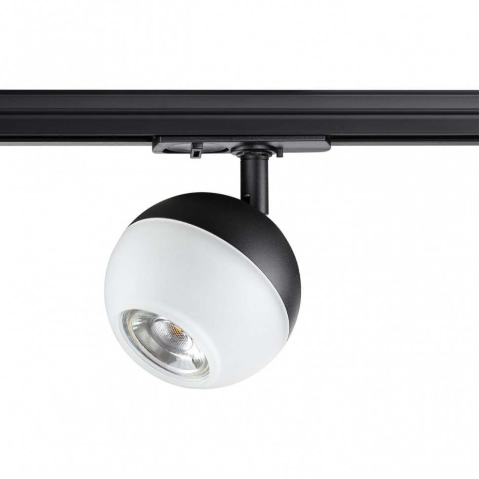 Однофазный светильник для трека Novotech Garn 370823, цвет черный - фото 1