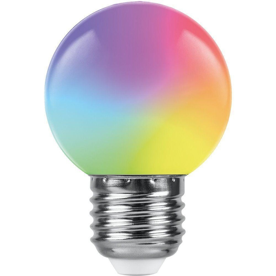 Светодиодная лампа для гирлянд белт-лайт CL25, CL50, E27 1W RGB Feron LB-37 38126 led 2blr 50cm 10m 240v r белт лайт с лампами красный пр