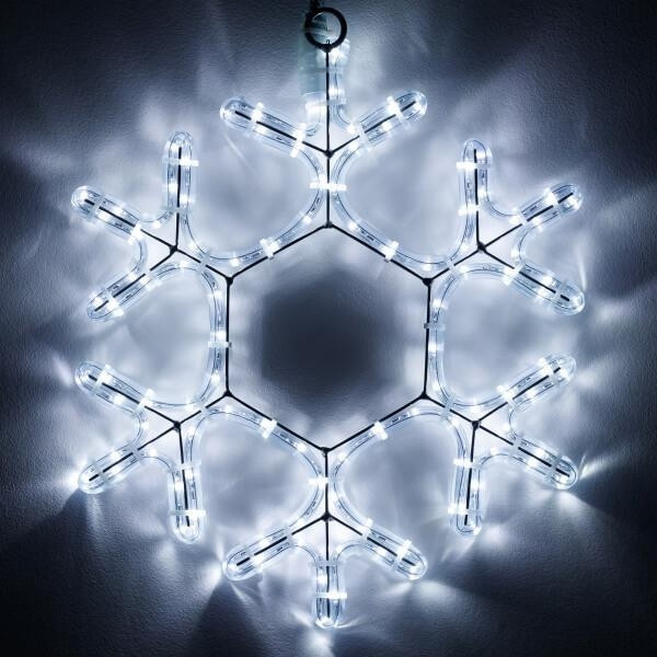 Светодиодная фигура Снежинка холодный свет Ardecoled ARD-Snowflake-M7-450X375-126Led White (34249) led xm fr 2d ck012 30 w f w white снежинка 79х69см
