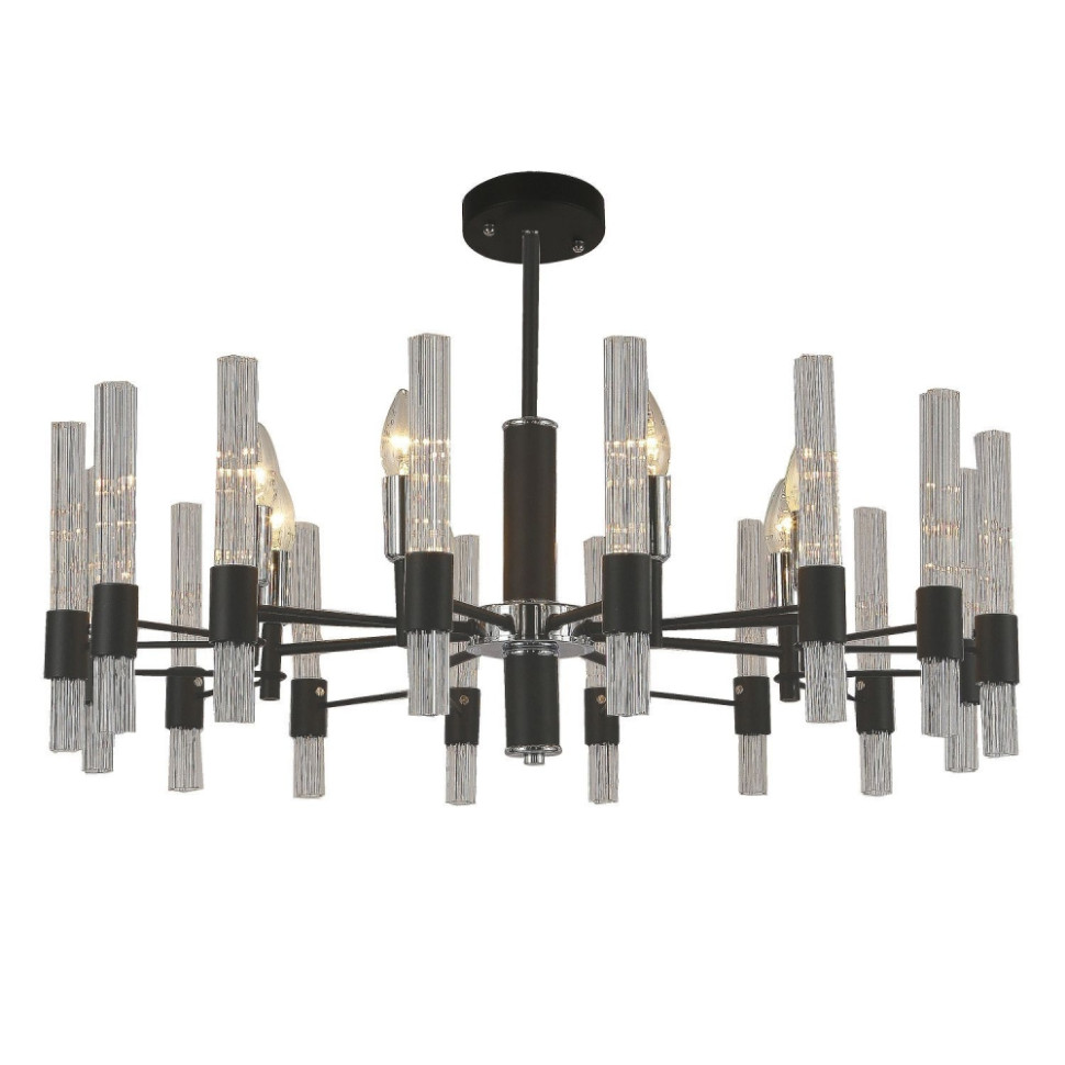 Люстра с лампочками, подвесная, комплект от Lustrof. №152982-617299, цвет черный - фото 1