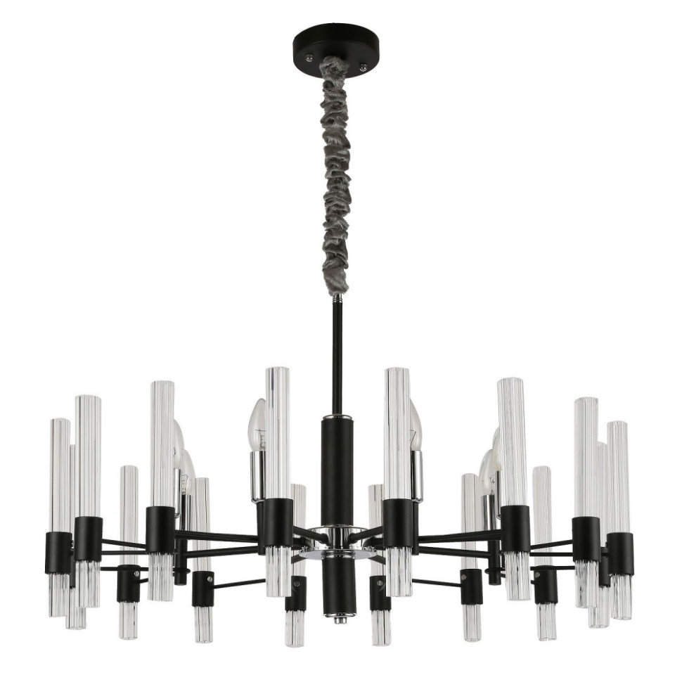 Люстра с лампочками, подвесная, комплект от Lustrof. №152982-617299, цвет черный - фото 2