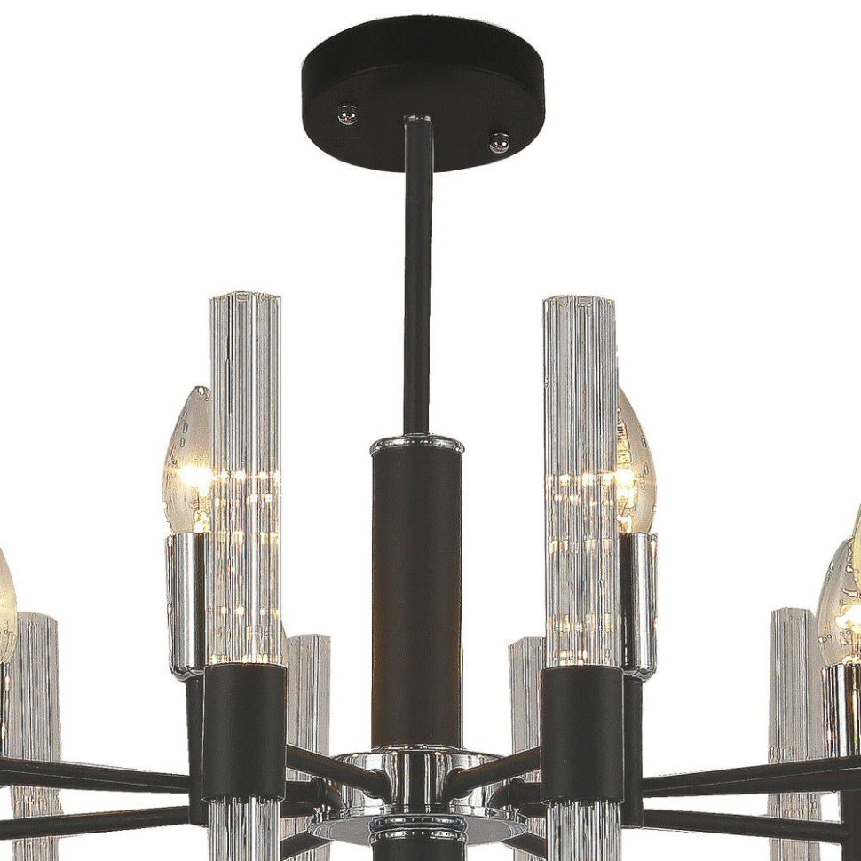 Люстра с лампочками, подвесная, комплект от Lustrof. №152982-617299, цвет черный - фото 4