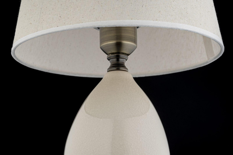 Riccardo E 4.1 C Настольная лампа Arti Lampadari, цвет бронза, кремовый перламутр - фото 3