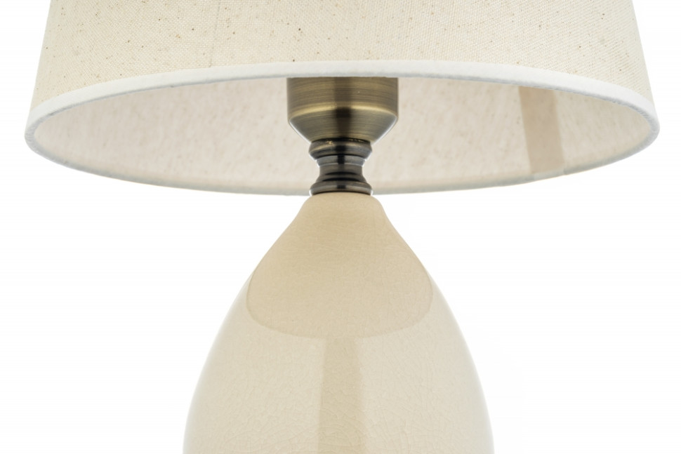 Riccardo E 4.1 C Настольная лампа Arti Lampadari, цвет бронза, кремовый перламутр - фото 4