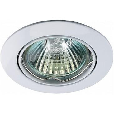 369100 Встраиваемый поворотный точечный светильник Novotech Crown, цвет белый - фото 1
