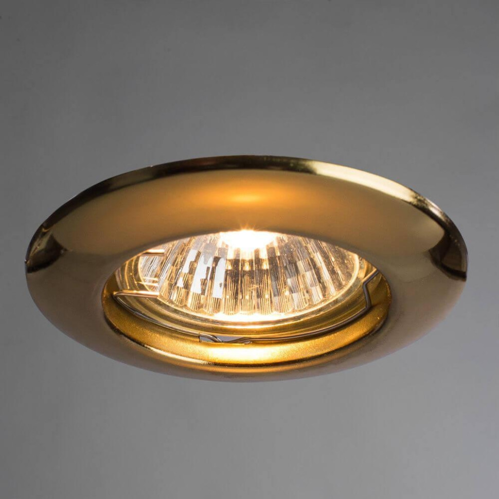 A1203PL-1GO Встраиваемый светильник Arte Lamp Praktisch, цвет золото - фото 2