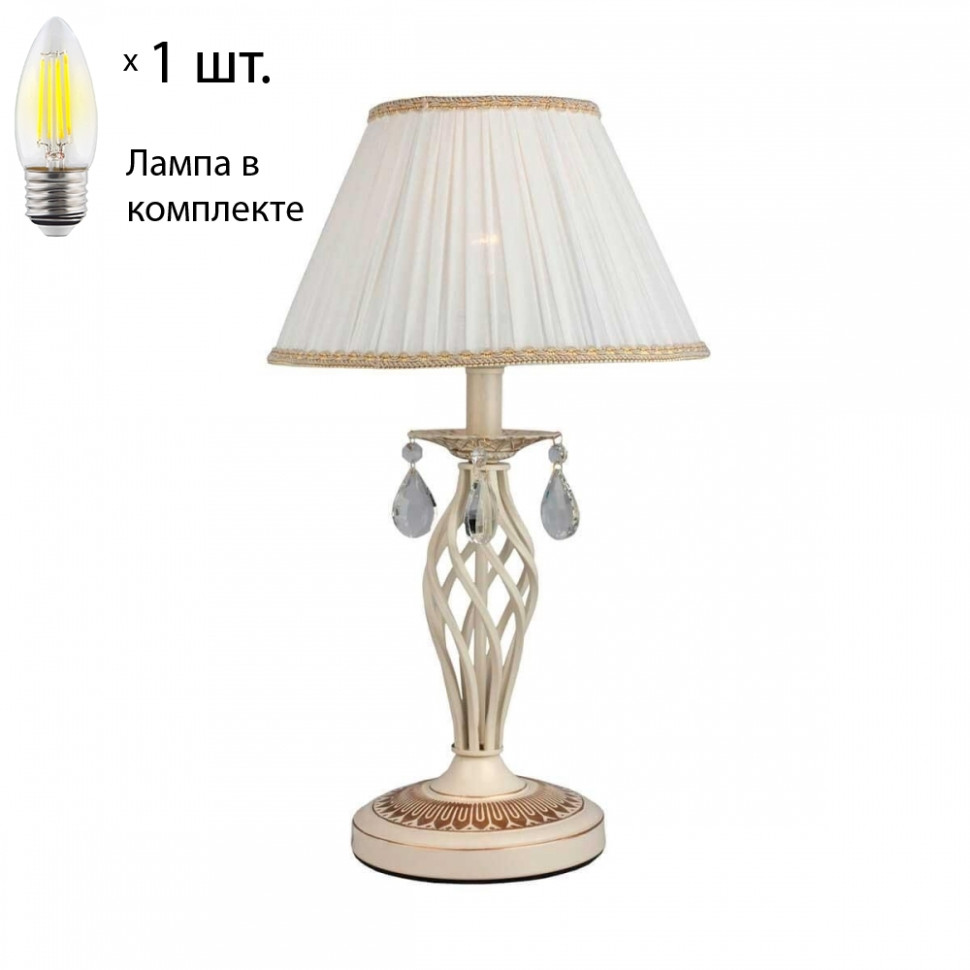 Настольная лампа с лампочкой Omnilux OML-60804-01+Lamps декоративная настольная лампа omnilux rovigo oml 64314 01