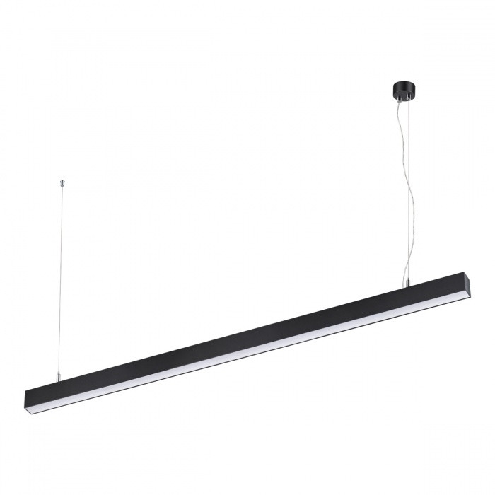 Линейный подвесной светодиодный светильник Novotech Iter 358866, цвет черный