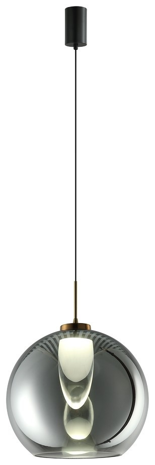 Подвесной светильник Velante 265-046-01, цвет черный, античная медь - фото 1